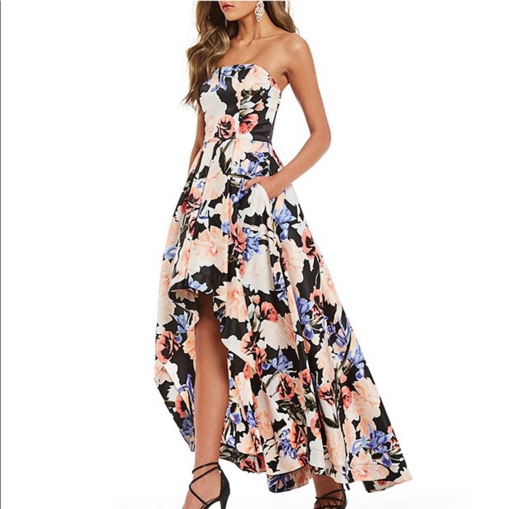 Floral High/Low Prom Dress from Dillards